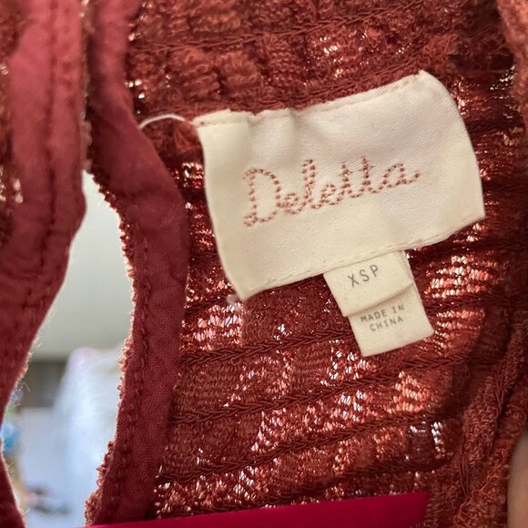 Rust-colored Lace swing top by Anthropologie - Picture 3 of 3